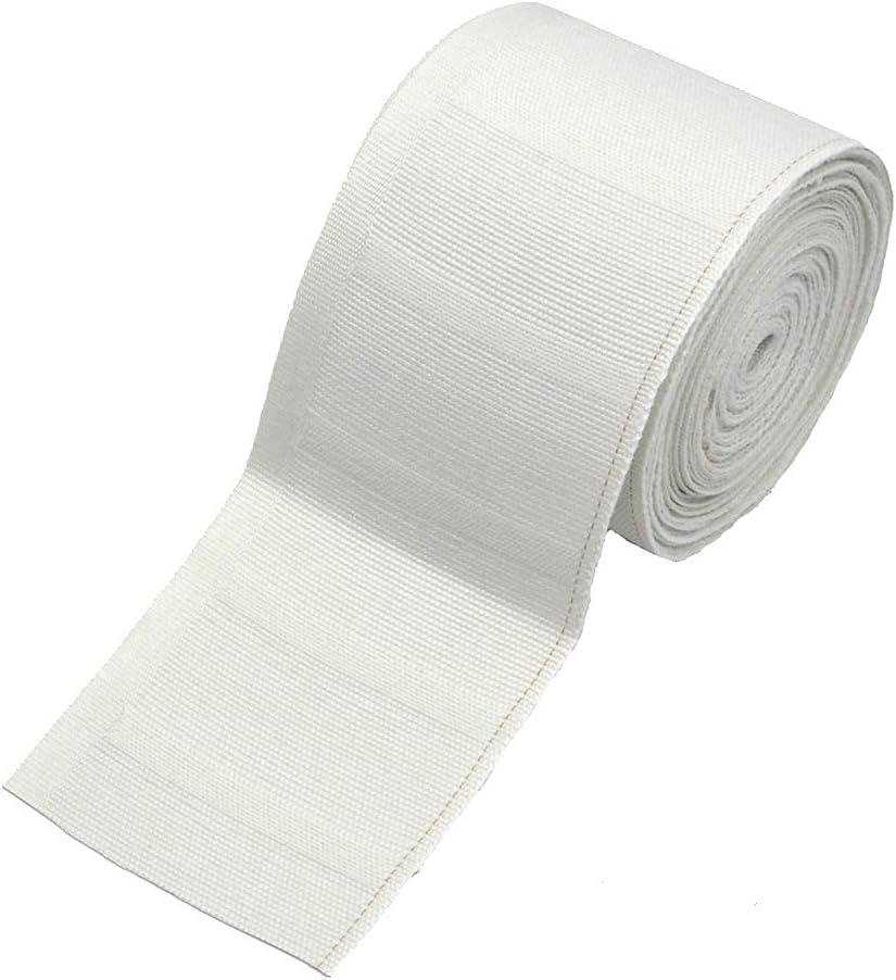 Ailejia Curtain Heading Deep Pinch Pleat Cotton Tape for Curtains- White,3in,11 Yards