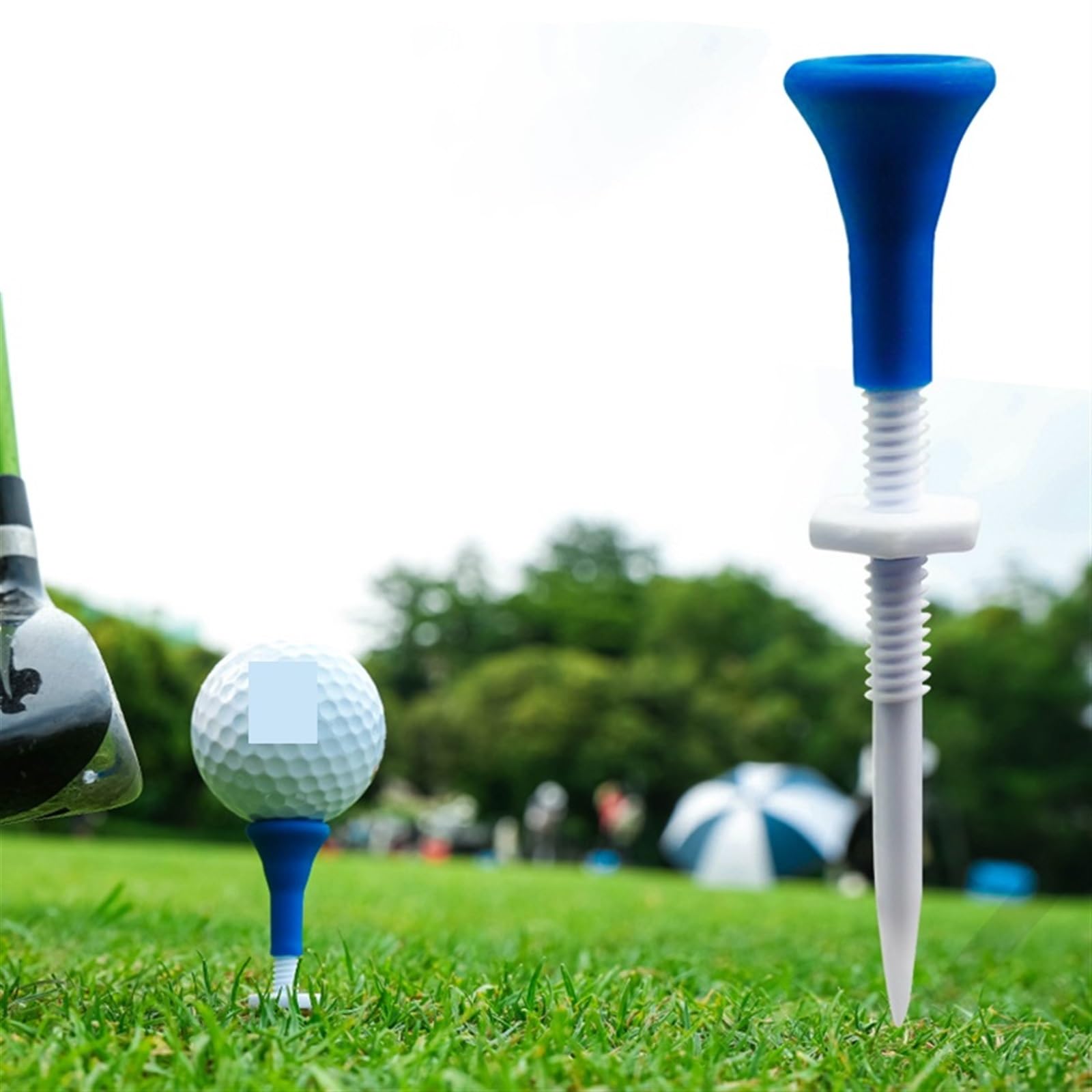 Golf Tee 10 stücke Blau Kunststoff Golf Tees Höhe Kann Eingestellt Werden Golf Kunststoff Tees Golf Zubehör for Golfer FüR Einen Idealen Abschlag