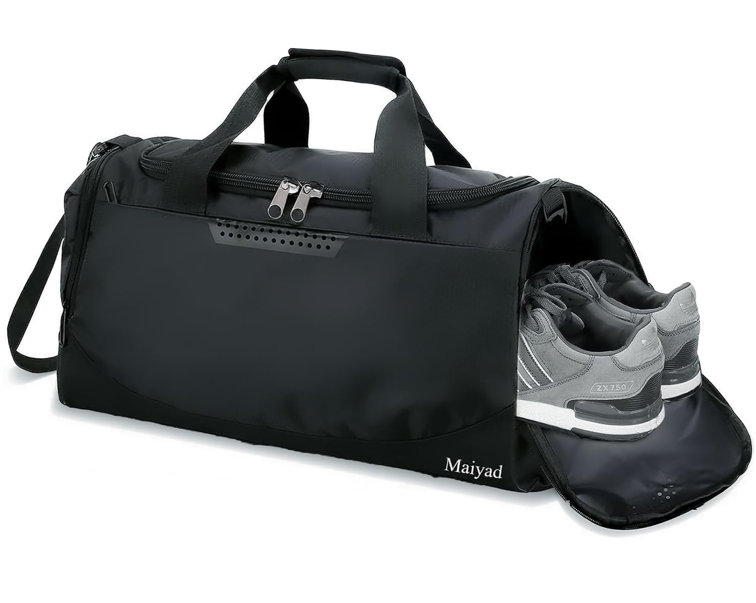 Maiyad Gym Bag Womens Mens with Shoes Compartment and Wet Pocket,Travel  Duffel Gym Tote Bags for Plane,Sport, Swimming Yoga,Small Waterproof Weekend