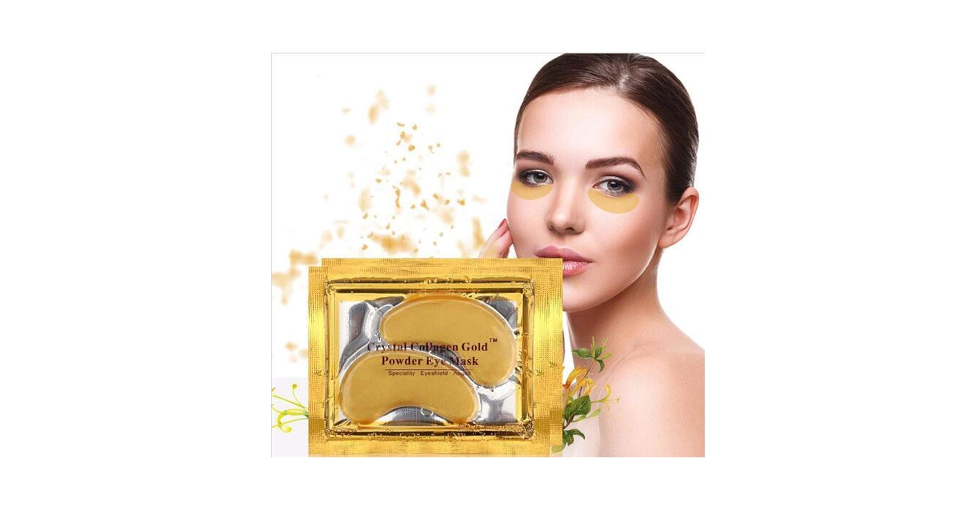 New Crystal 24K Gold Powder Gel Collagen Eye Mask Masks