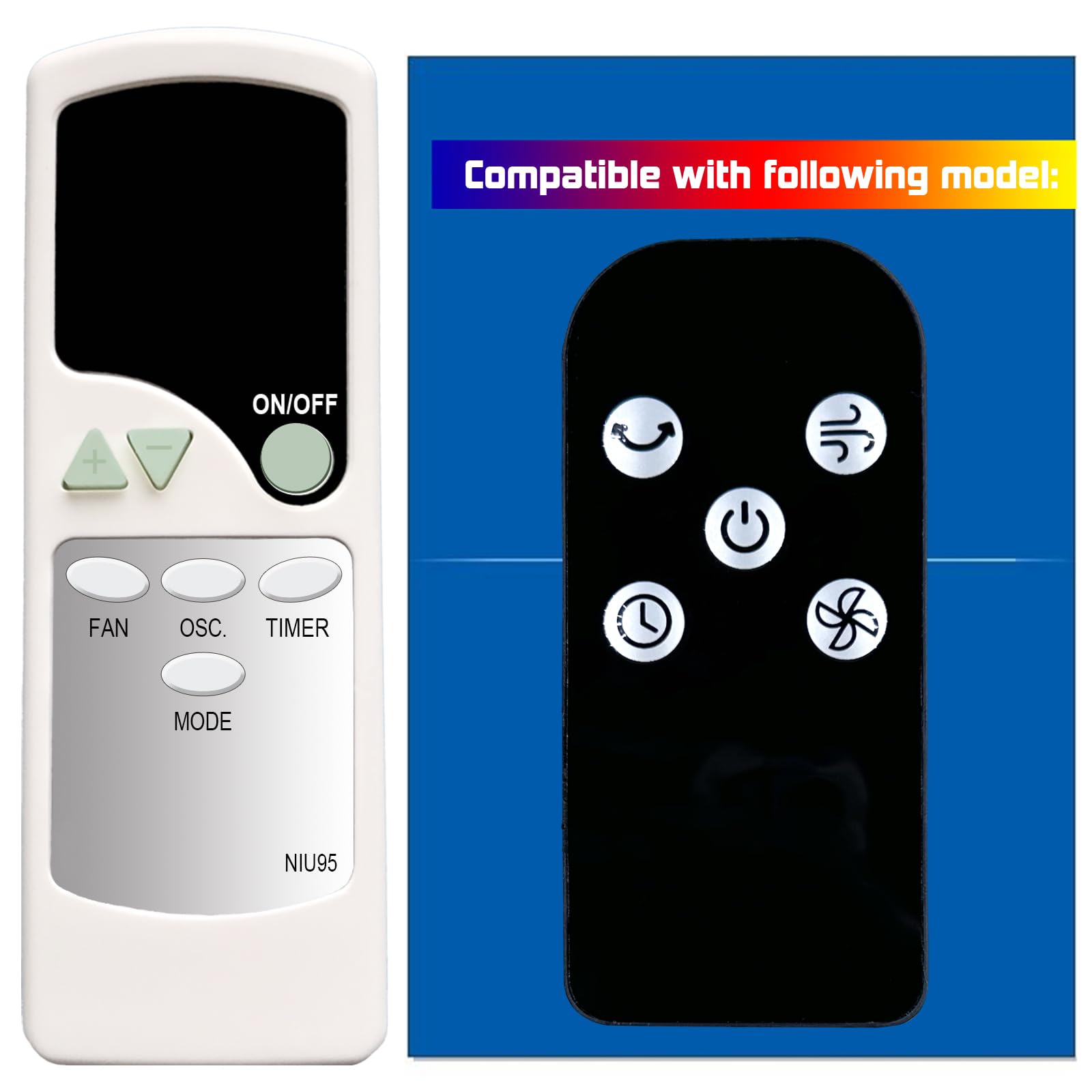 XINJISHIMINReplacement Remote Control for Sierra Omnibreeze 40 Inch 4 Speed Tower Fan MK-TF0002