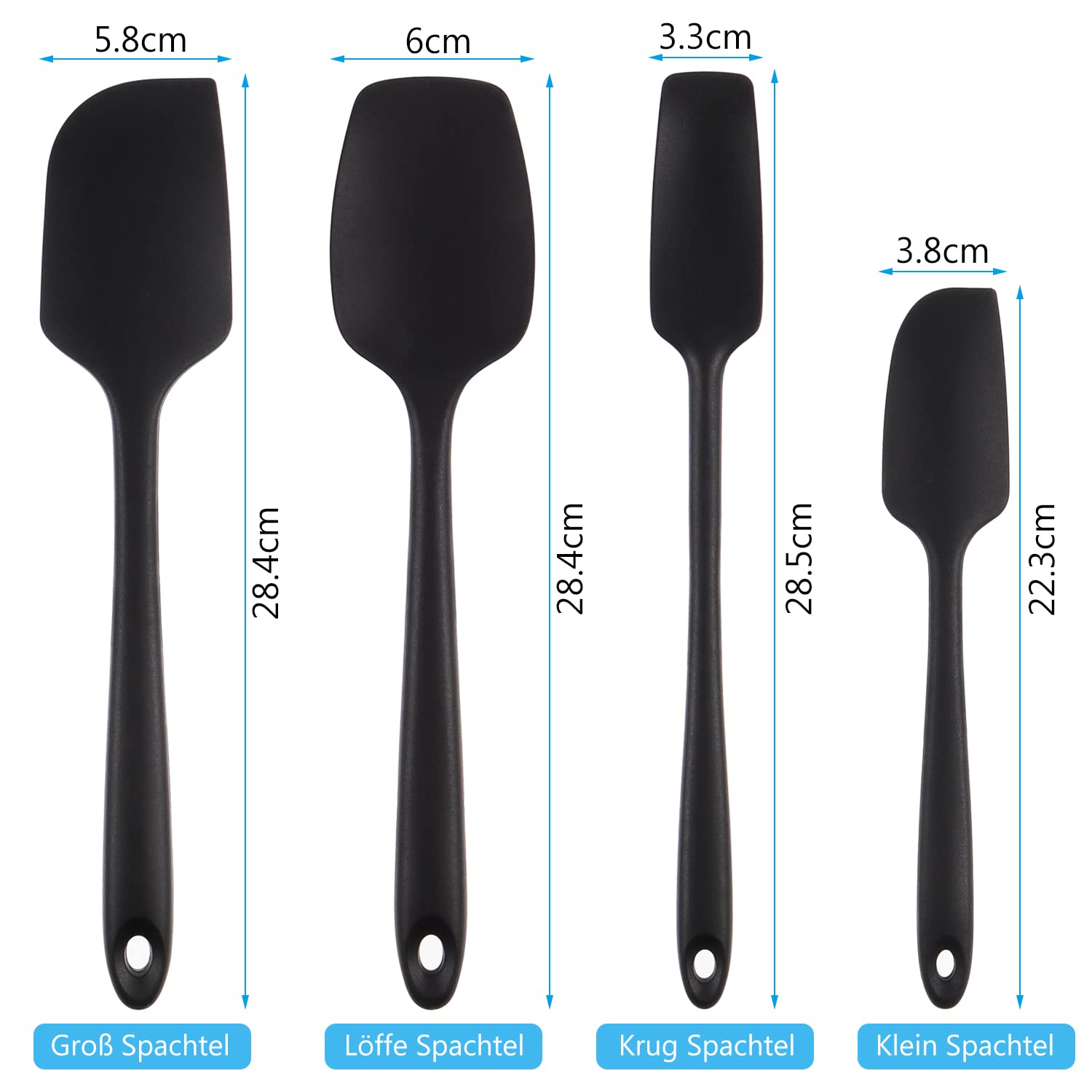 Crepe Zubehör Set QWORK Crepes Verteiler, Crepes Teigverteiler