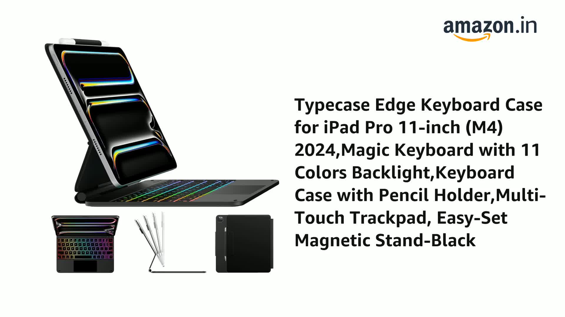 typecase Edge Keyboard for iPad Pro 11 (M5-2025 & M4-2024), 11
