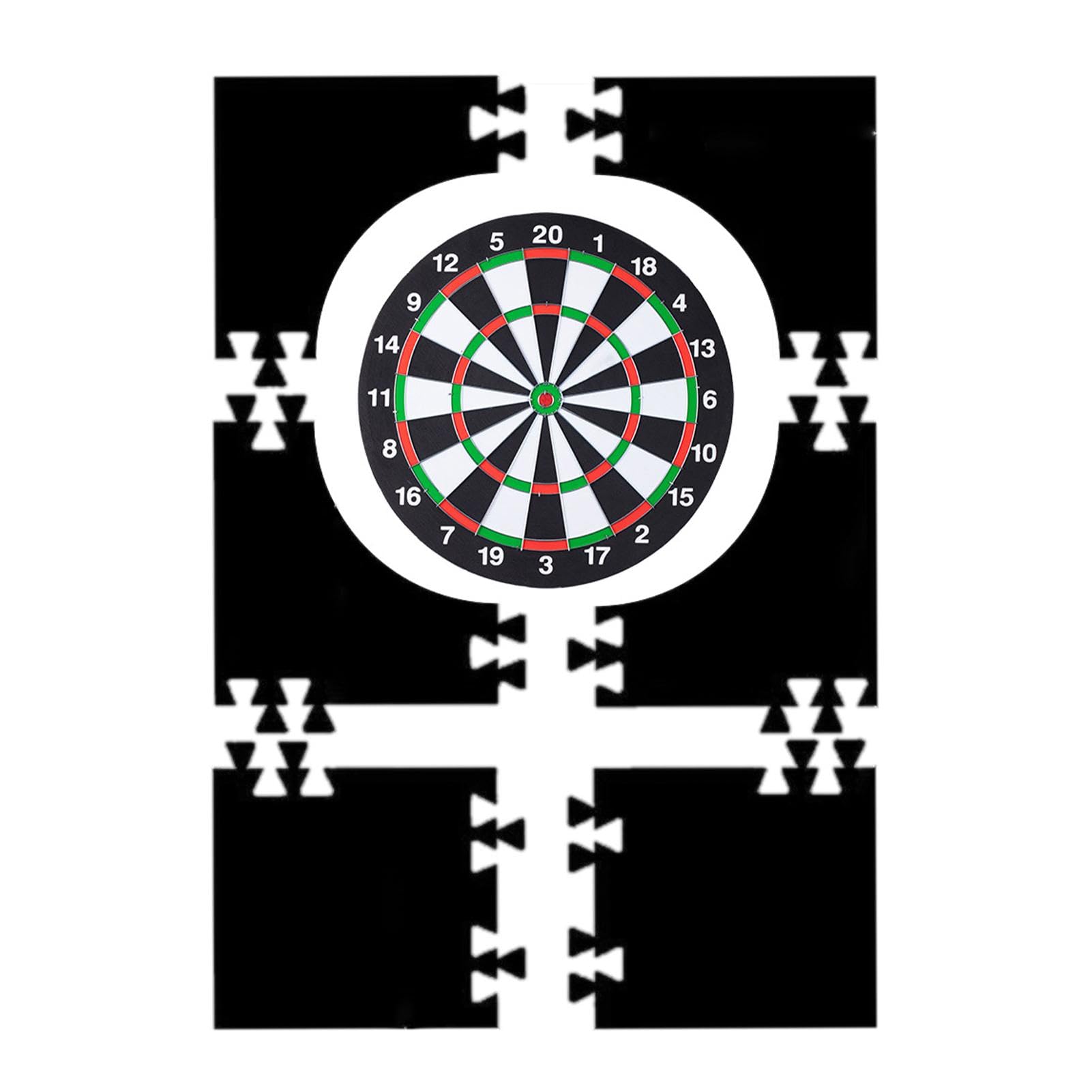 PRITOK Dart Board Surround Ring: 5-Piece Dartboard Surround, Dart Board