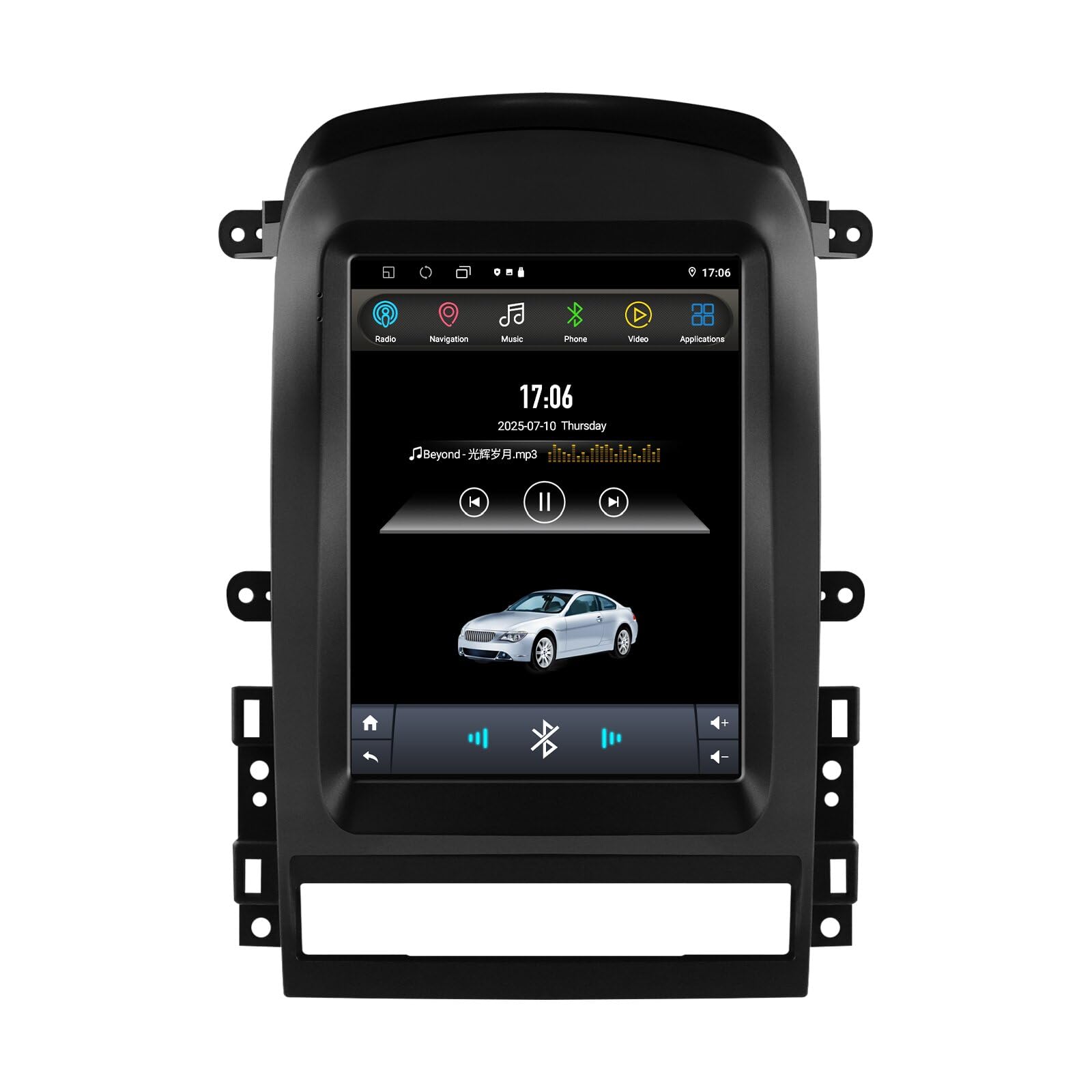 Ossuret Autoradio pour Chevrolet Captiva (2006-2012) (Climatisation Automatique), 9.7 Pouces Android 14 écran Tactile 2+64 Go Navigation GPS avec Carplay Bluetooth Commande au Volant (modèle B)