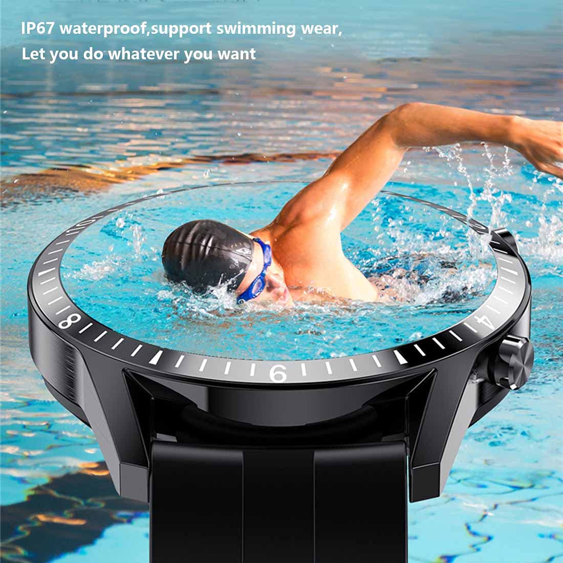 Smartwatches, monitor aktywności, pulsometr, zegarek fitness dla mężczyzn i kobiet, krokomierz, stoper, do aktywności na świeżym powietrzu, sportowy smartwatch do systemu Android/iOS, Silver, bransoletka