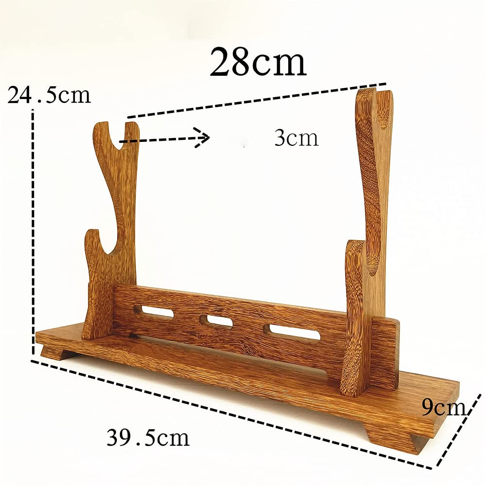 Soporte De Exhibición De Soporte De Espada De Madera Maciza De 1/2/3 Niveles,Soporte De Estante De Almacenamiento De Madera para Decoración del Hogar para Todos Los Soportes De Armas,B