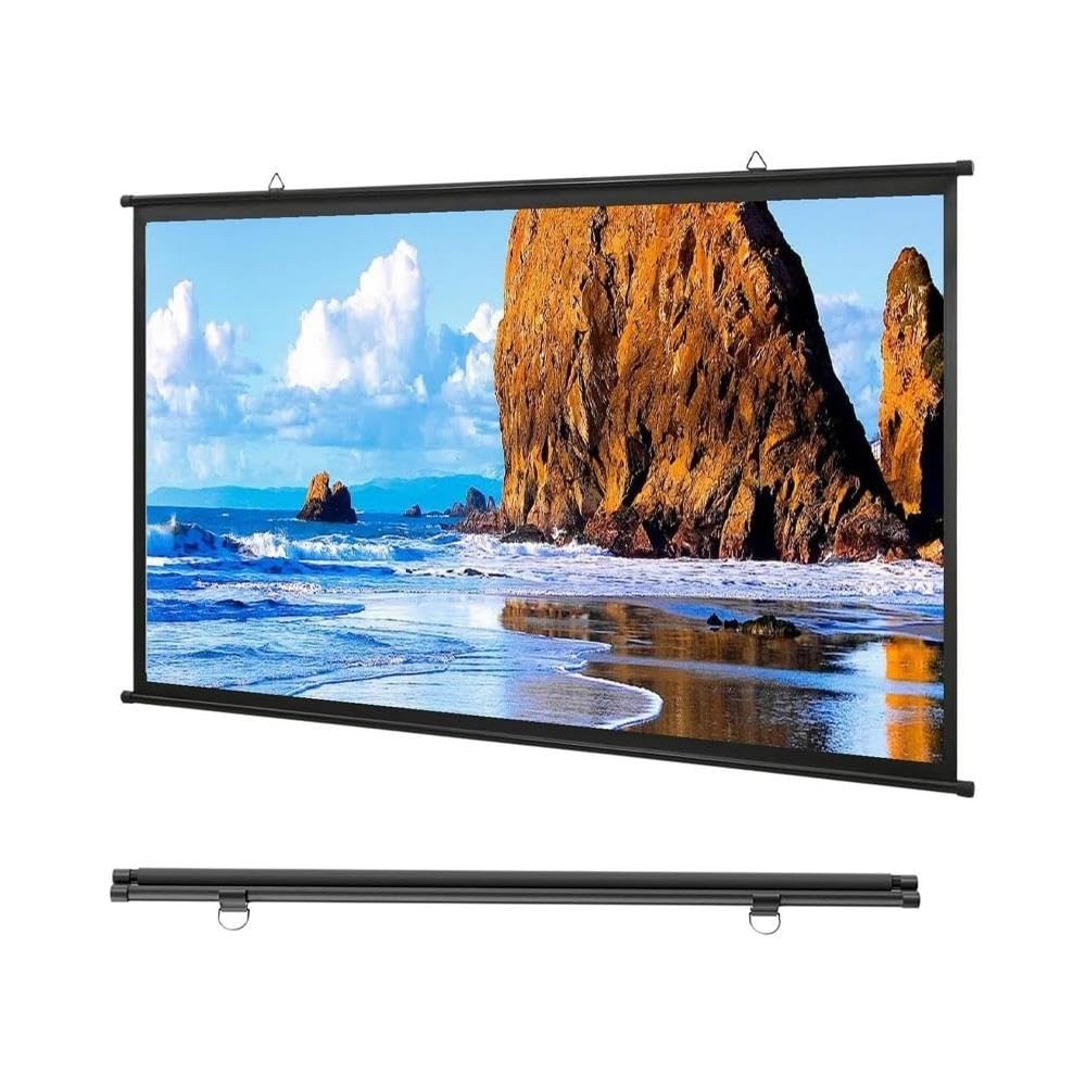 Schermo Per Proiettore Portatile 50" 72" Telo Proiettore Home Theater