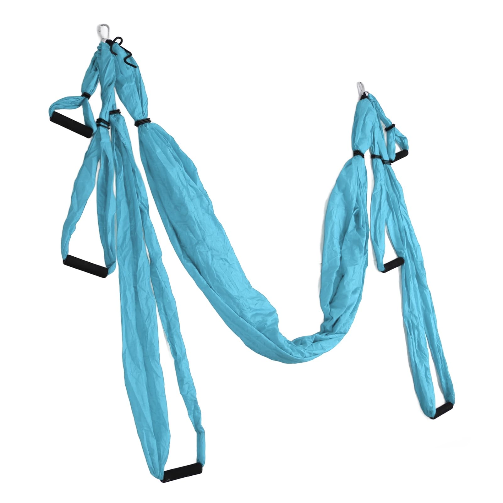 Aerial Yoga Swing, Höhenverstellbares Anti-Schwerkraft-Design für Inversionsübungen, Aerial Yoga-Hängematte mit Verdickten Schaumstoffgriffen, für den Innen- und Außenbereich