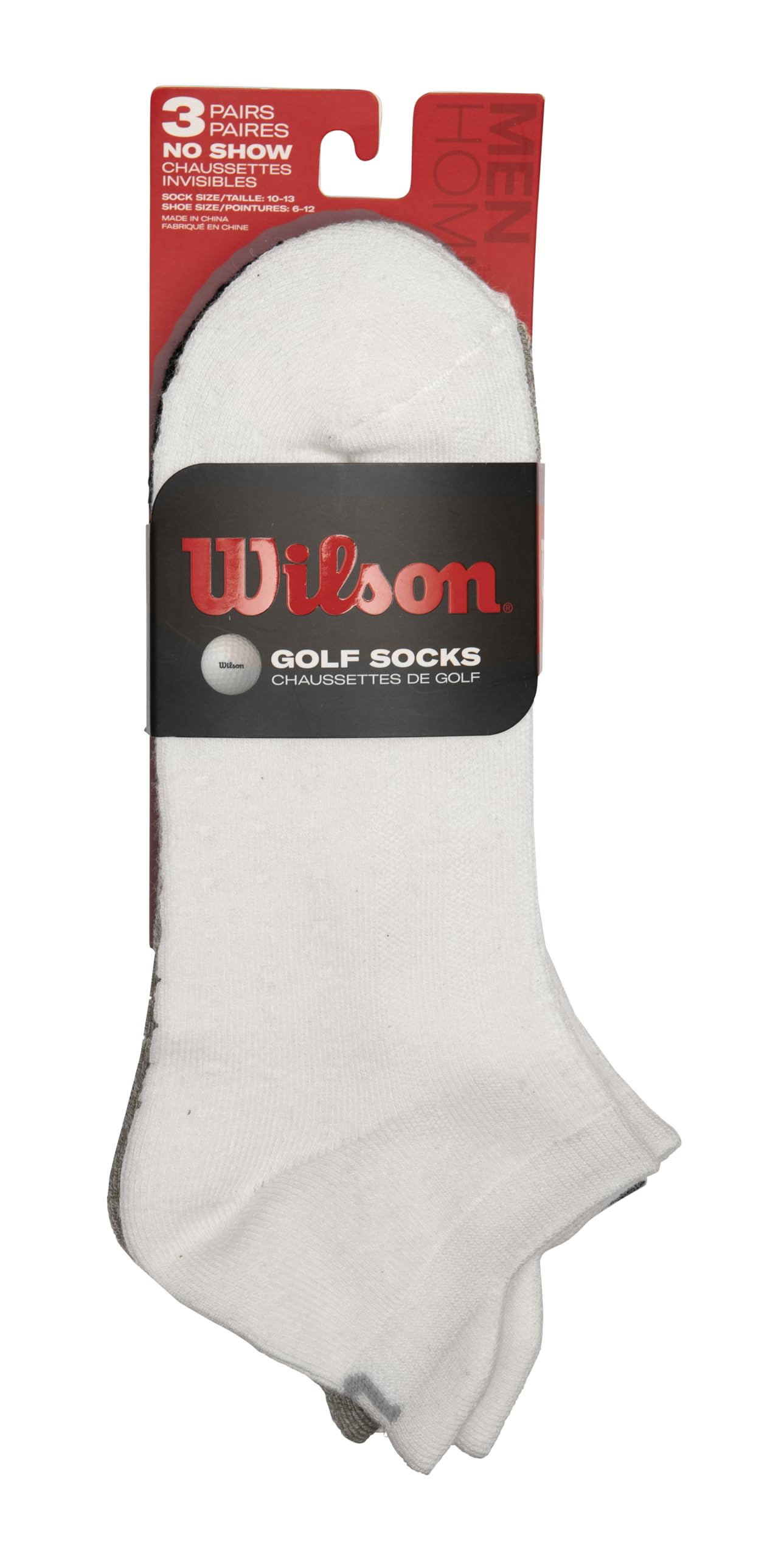 WILSON Herren Golfsocken, niedrig geschnitten, 6er-Pack