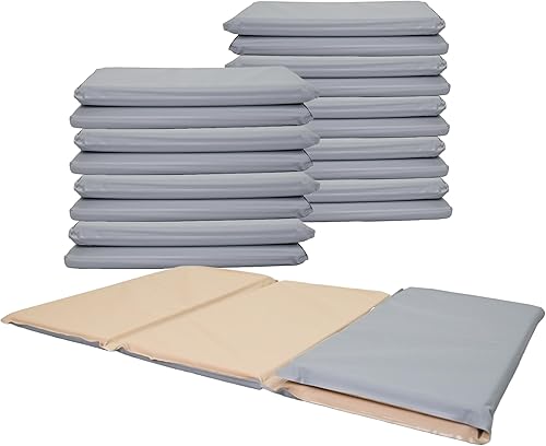 Miniatura 9 de Angel's Rest - Tapete para siesta de 1 pulgada, color rojo y azul, paquete de 10, CF400-525RB, tapete plegable de 4 secciones para niños pequeños y