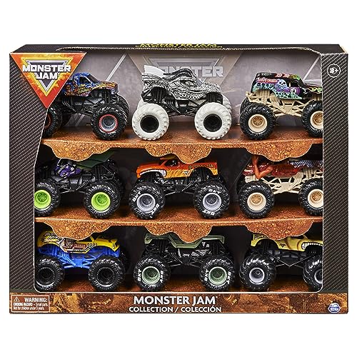 Monster Jam 9 Pack Camiones Monster 1:64 Escala miniatura 1