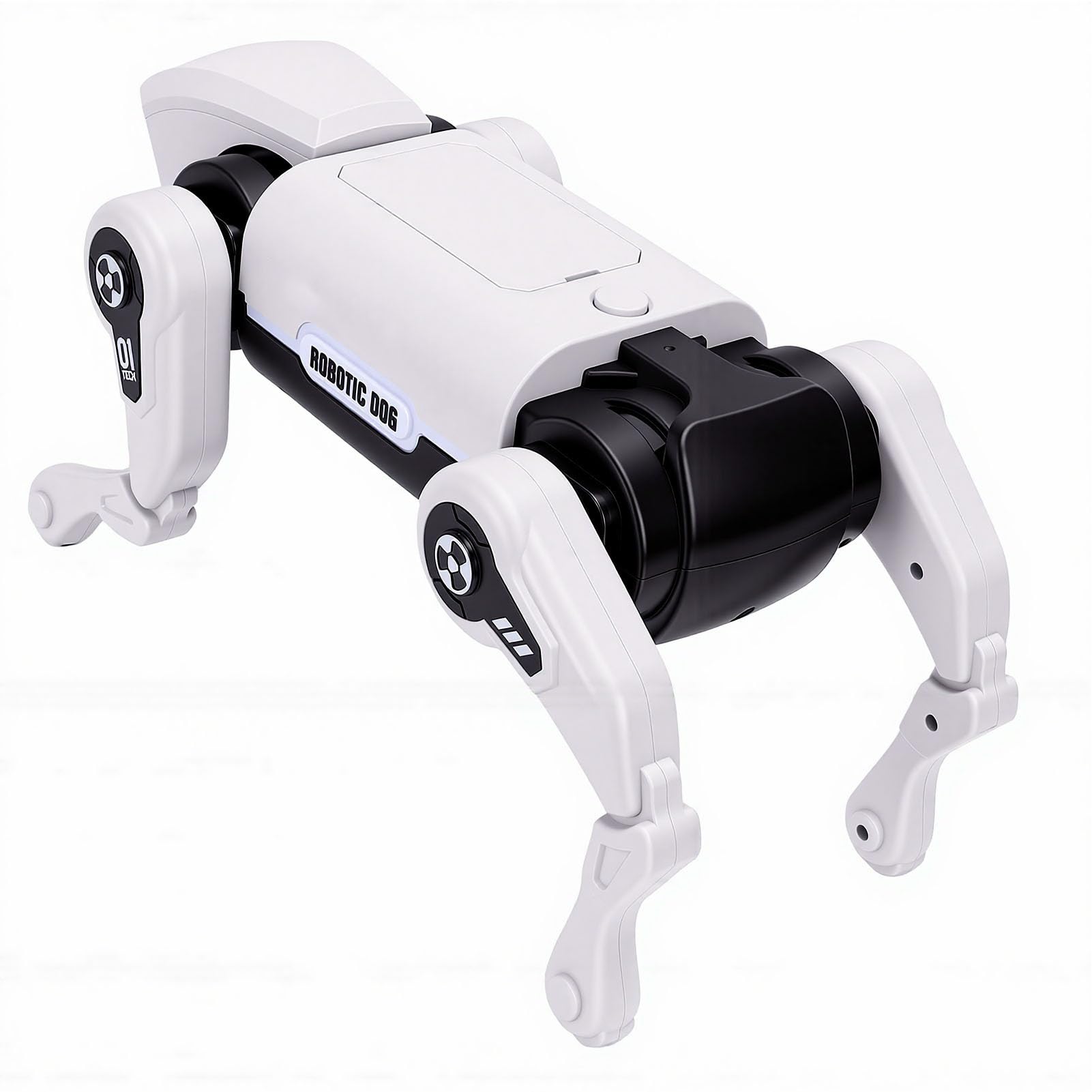JTLB Perro Robot Controlado por Voz AI, Mascota Electrónica Programable Interactiva con Control Remoto, para el Aprendizaje de Codificación de Niños