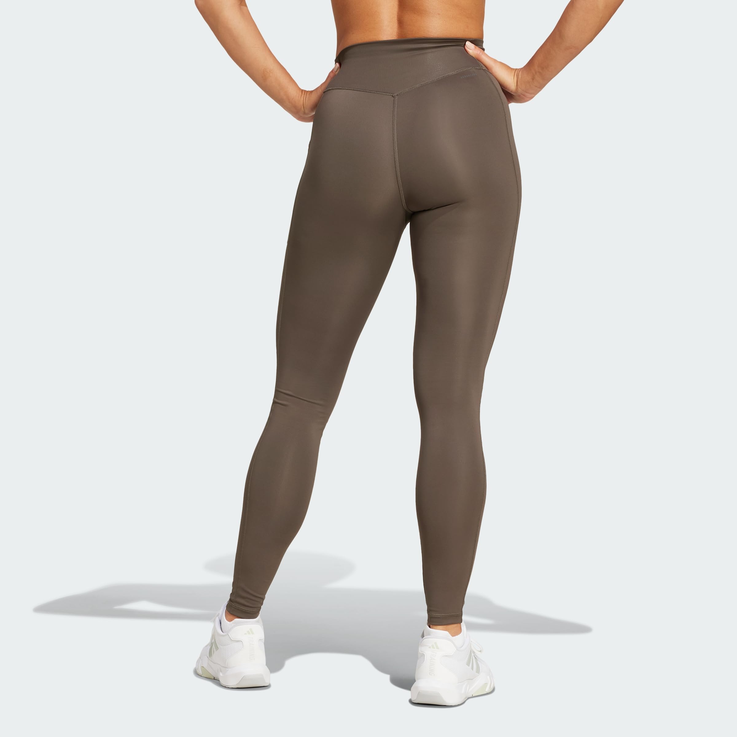 Adidas Damen Leggings Optime Stash Pocket High Waisted 7/8 Tights
