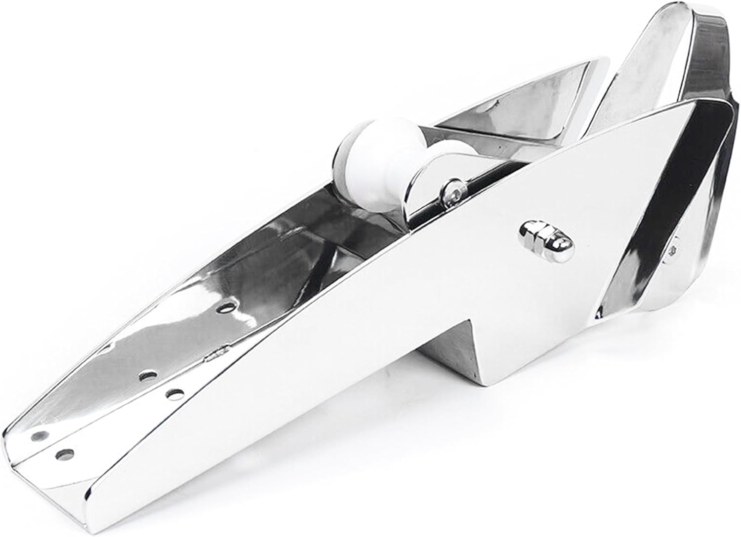 RQG Bow Anchor Roller, 16.5” 316 Stainless Steel Hinged Self-Launching Boat Bow Anchor Roller with Pivoting Dual-Roller for Marine Boat Yacht Kayak Anchoring System