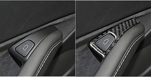 Miniatura 5 de 4 piezas de panel de cubierta de fibra de carbono Kit de ajuste interior para Tesla modelo 3 2017-2022 y modelo Y 2020-2023 Accesorios