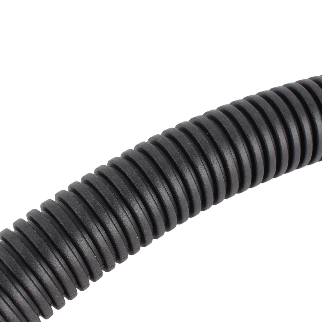 Aexit Protective Wire Terminals Spiral Conduit Corrugated Tube Tubing Hose 3.1M 10.2Ft 28mm Butt Terminals OD Black