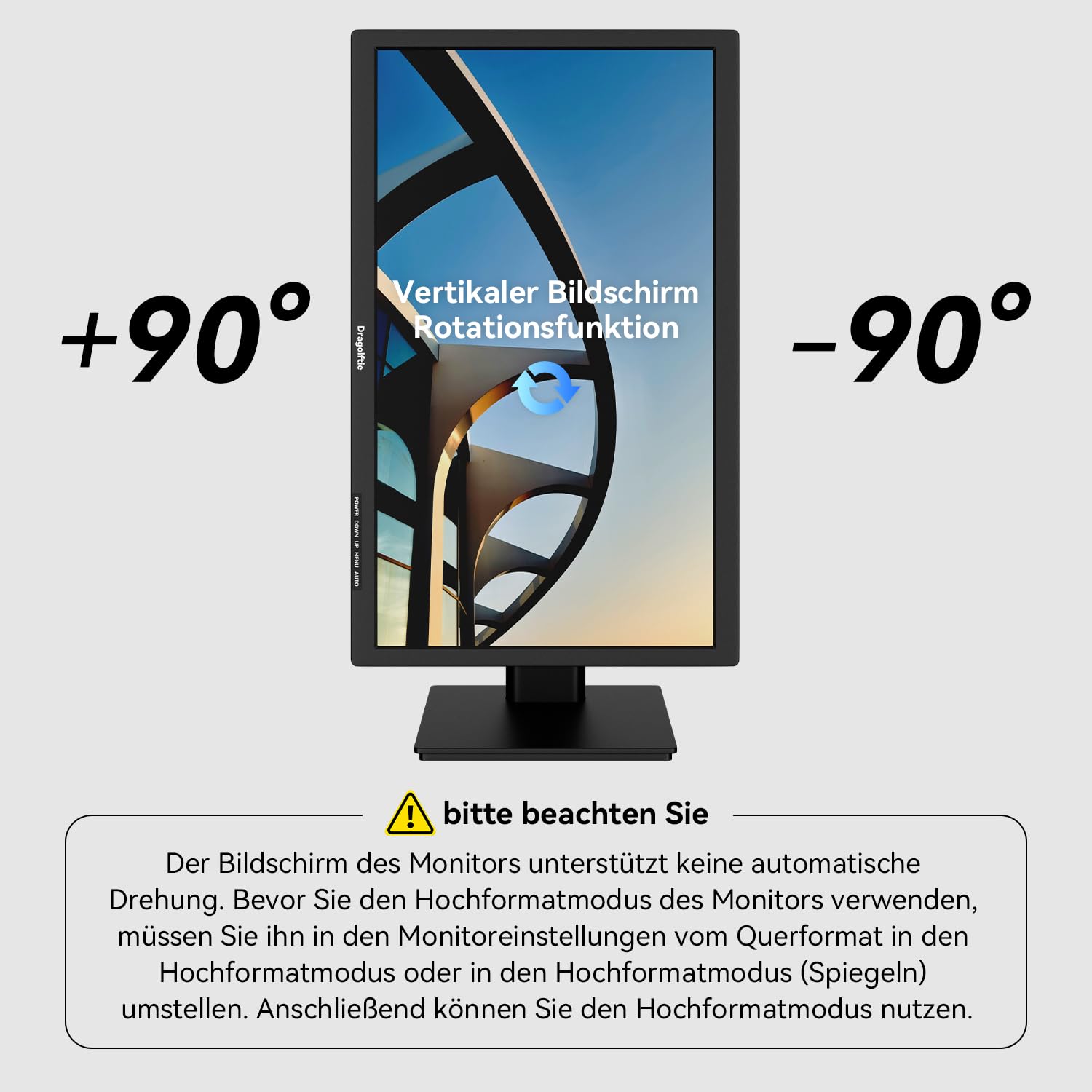 24 Zoll Touchscreen Monitor VA PC Touch Screen Kontrastverhältnis 3000:1 | Höhe/Drehung/Schwenk/Neigung einstellbar, 99% sRGB Touch Bildschirm FHD 1080P, 75Hz, Lautsprecher, HDMI, VGA, Typ-B, VESA