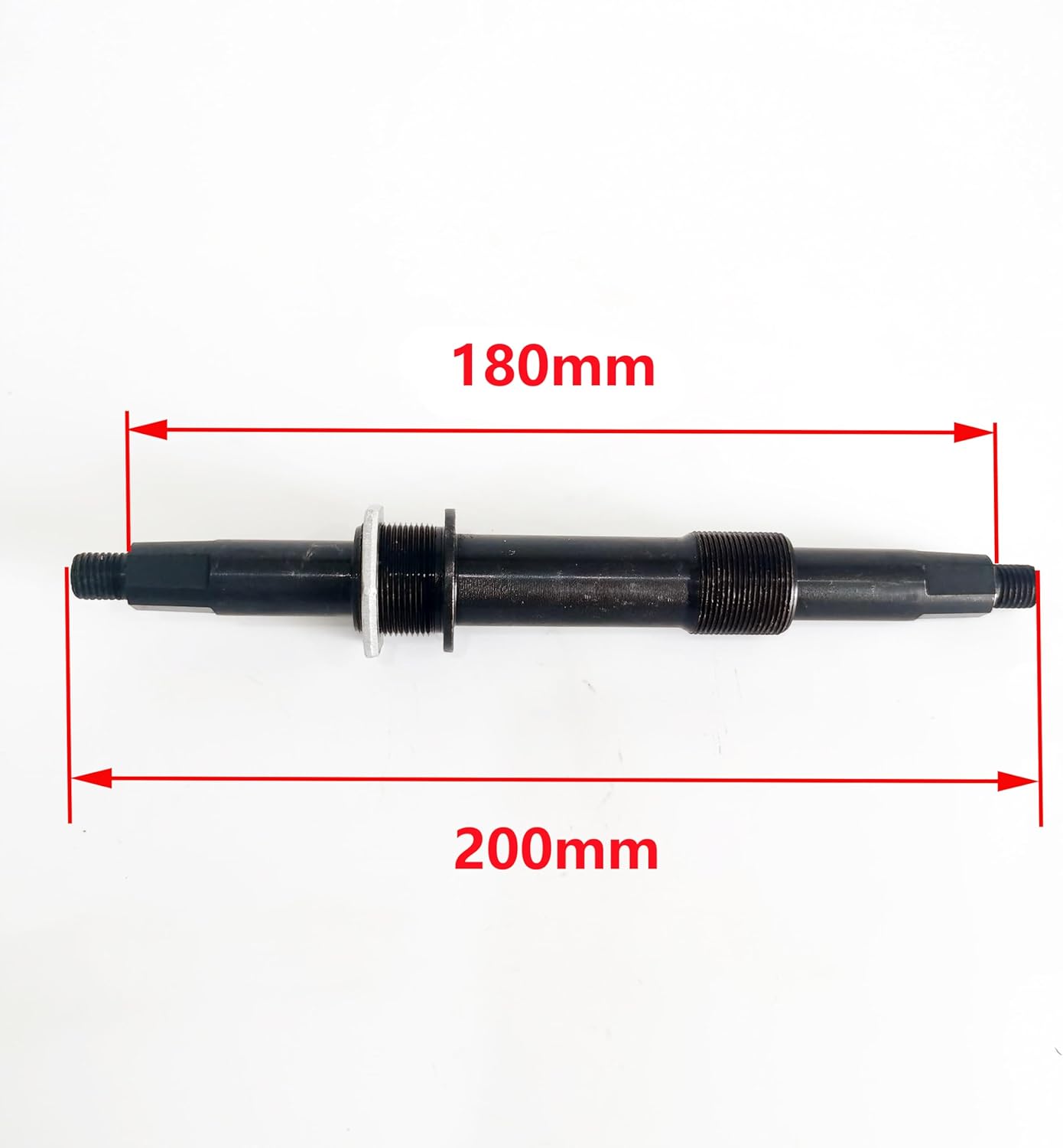 2" Cup Bike Conversion Kit Crank Set 180mm Axle, Bicycle Bottom Bracket Cup Ball Bearing Kit Crankset Converts a 1 Piece Crank to 3 Piece Crank