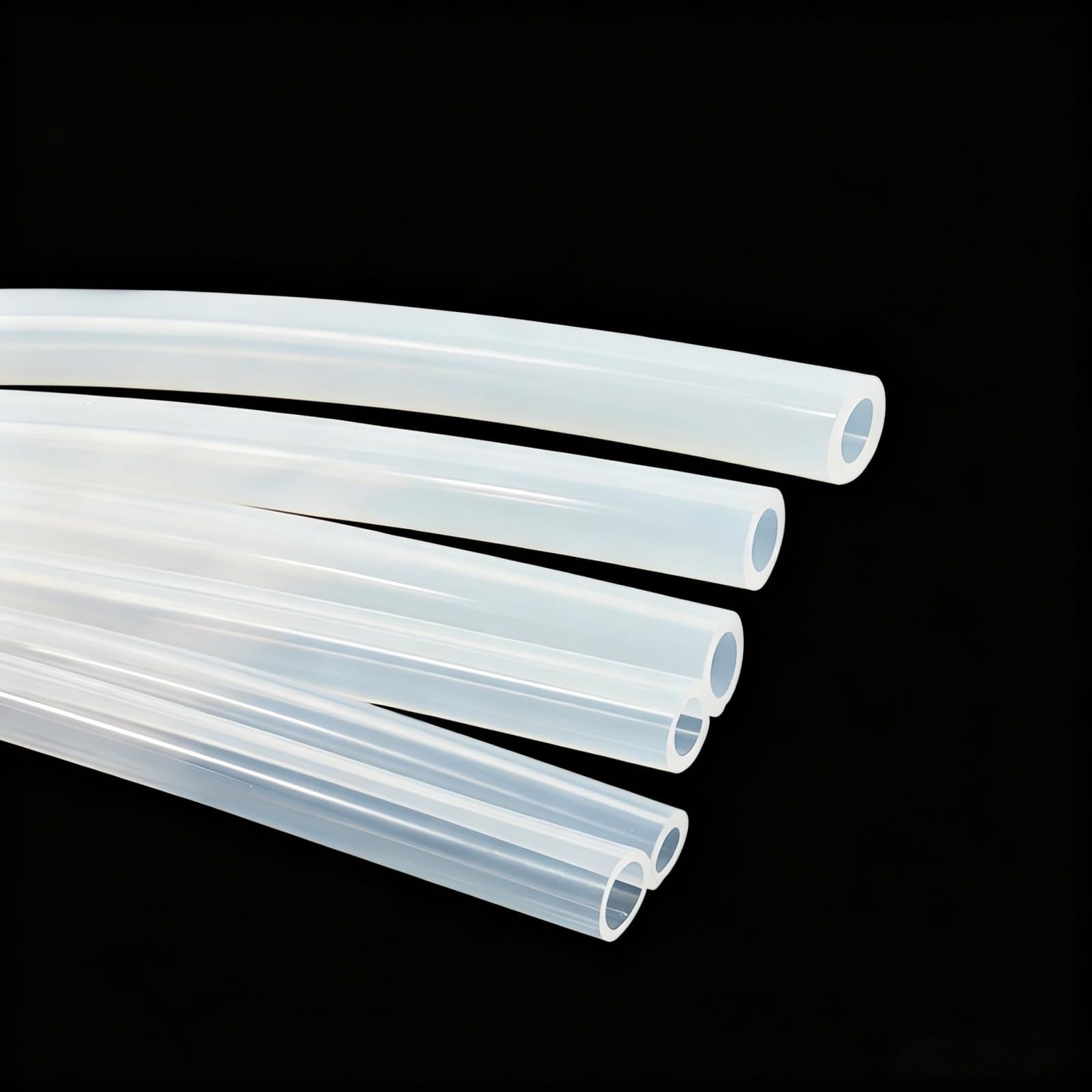 Purzen Silicone Tubing 8mm ID X 14mm OD Flexible Silicone Rubber Hose Transparent High Temperature Tolerant Tube for Garden Drip Irrigation Industrial Flow Conduits,1m