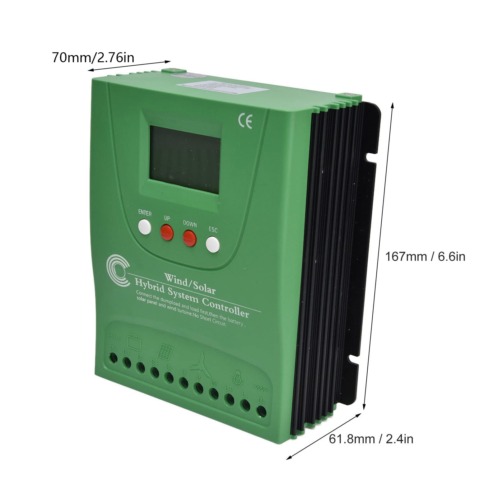 MPPT Wzmocnienie Kontrolera ładowania Hybrydowy Słoneczny Słoneczny System, Moc Wejściowa Wiatru 800 W, Moc Wejściowa Słoneczna 600 W