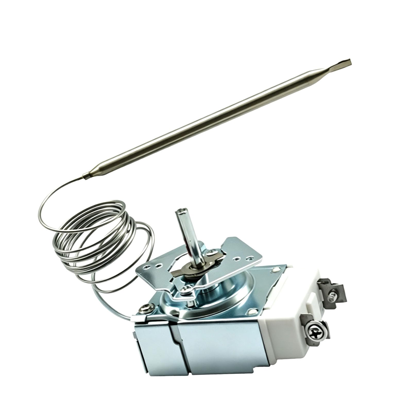 BELOWSYALER Advanced Oven Temperature Control Replacement Part Silver Finish 18x8x8cm Size Oven Parts Thermostat Upgrade