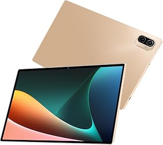 Xixaomiro 10.1'' Tablet Android 13, 8GB RAM 256GB ROM, WIFI 5G, 32MP 16MP Dual Cam 8800mAh Bateria, Dourado