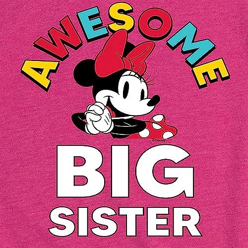 Disney - Jr. Mickey & Friends - Awesome Big Sister - Toddler and Youth Girls Short Sleeve Graphic T-Shirt3