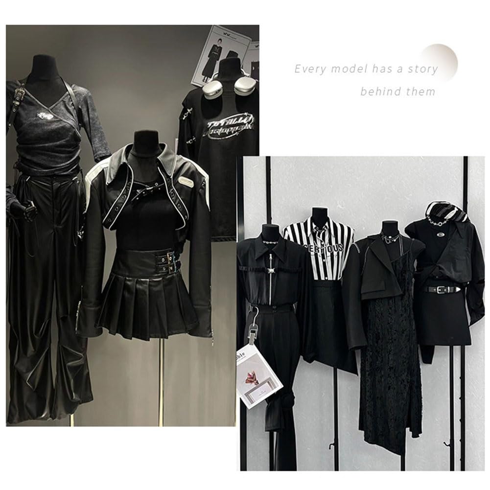 Artiz Torso Manichino Femminile/Busto da Sartoria, Busto Sartoriale Femminile Spilleabile Altezza Regolabile Pollici Ideale per Sartoria, Cucito Ed Esposizione di Abiti(Silver-B)