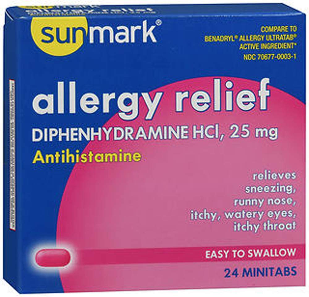 SunmarkAllergy Relief Minitabs - 24 Tablets