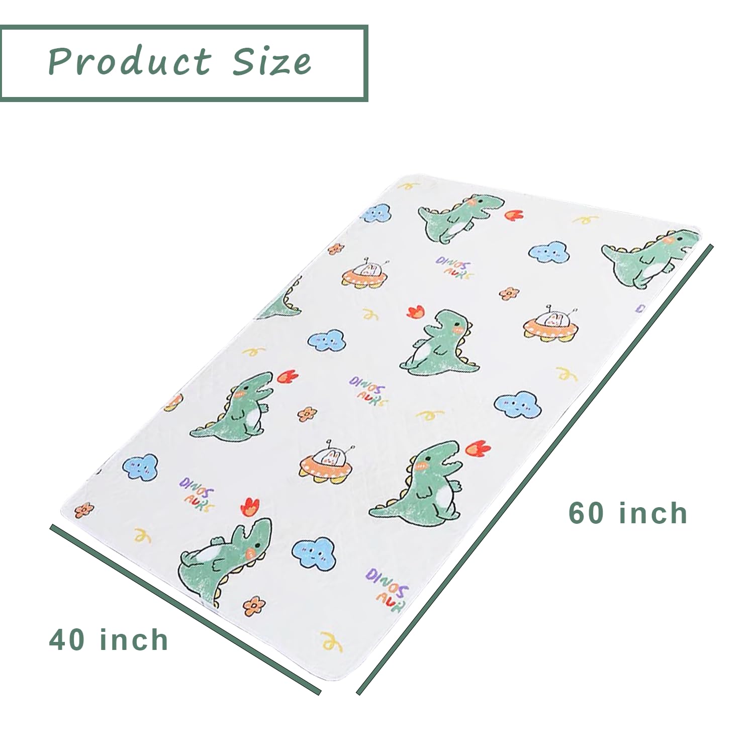 Almohadillas de cama reutilizables y lavables, almohadillas impermeables para incontinencia, almohadillas absorbentes antideslizantes para personas mayores, niños, hospitales, mascotas, 28 x 36