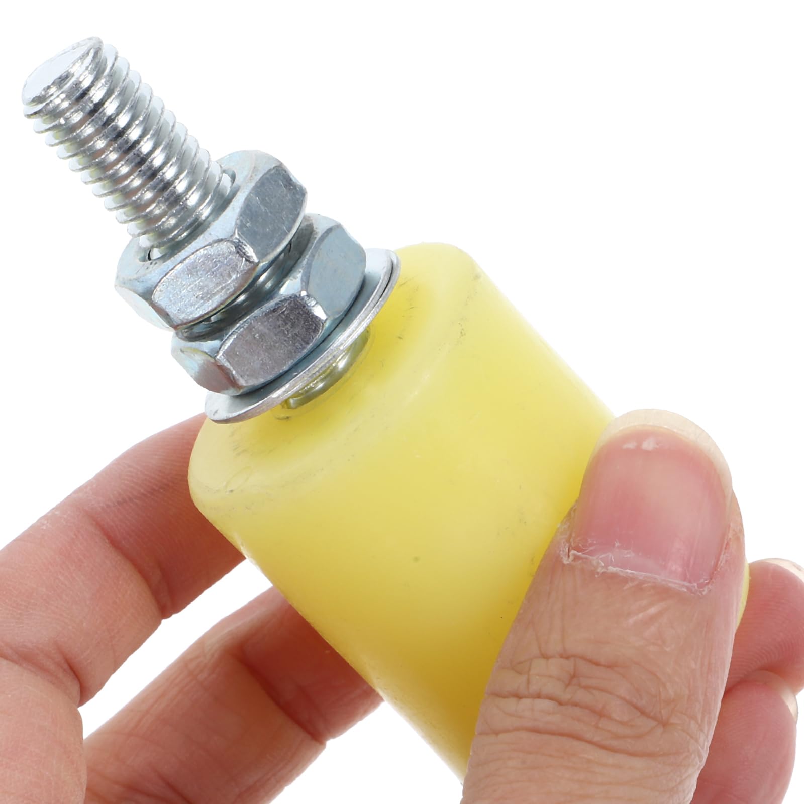 Housoutil Rueda de puerta deslizante de nylon guijarro para puerta eléctrica bloque de polea silenciador antioxidante 4 piezas para puertas de garaje y rieles