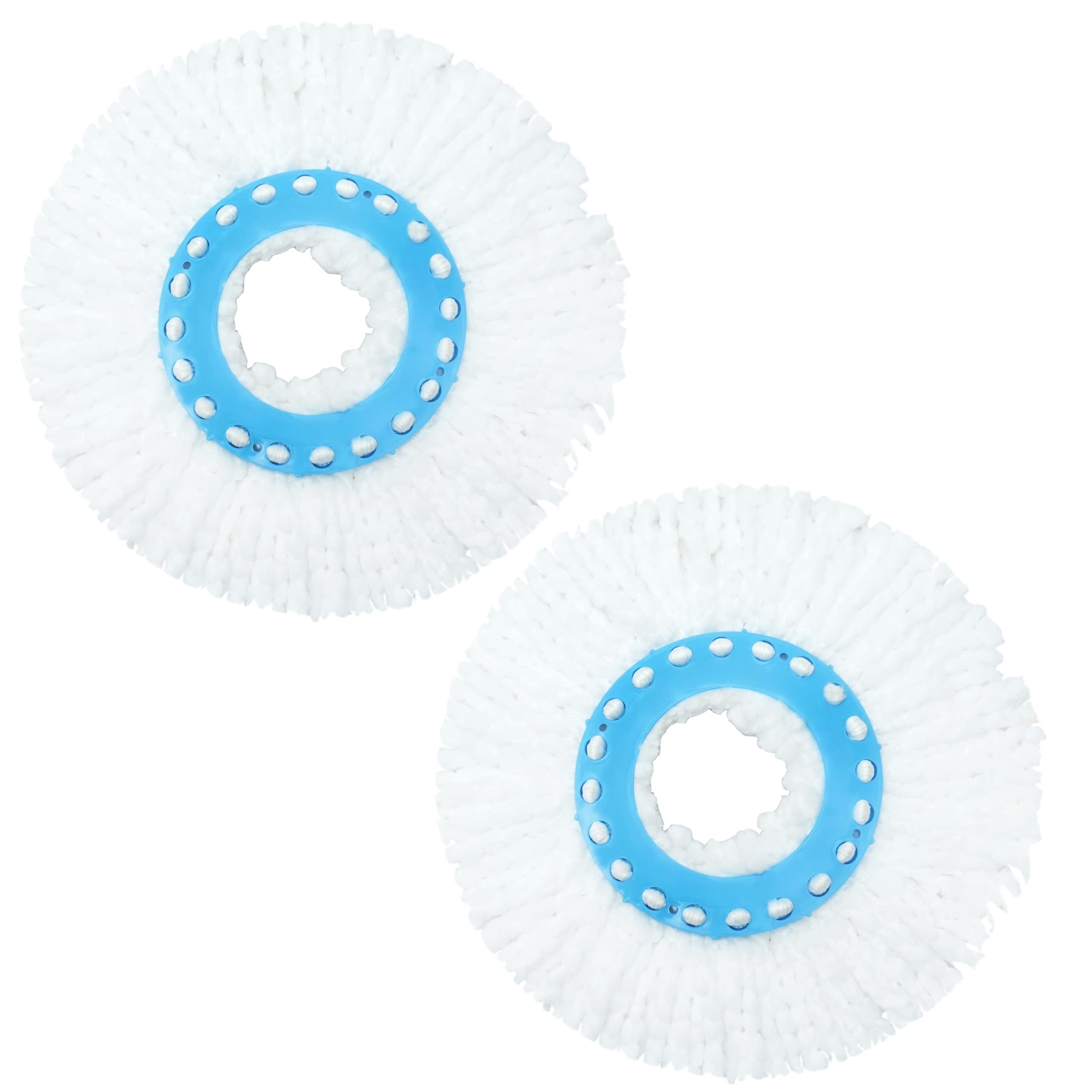 See full amazon price history chart for BOHEMEO Polyester Microfibre 360˚ Replacement Mop Head Refill, Pack of 2 (Blue Ring, White Bristles, 34cm) BOHEMEO Polyester Microfibre 360˚ Replacement Mop Head Refill, Pack of 2 (Blue Ring, White Bristles, 34cm) (B0BNQNBPSW) Amazon Price History, Amazon Price Tracker
