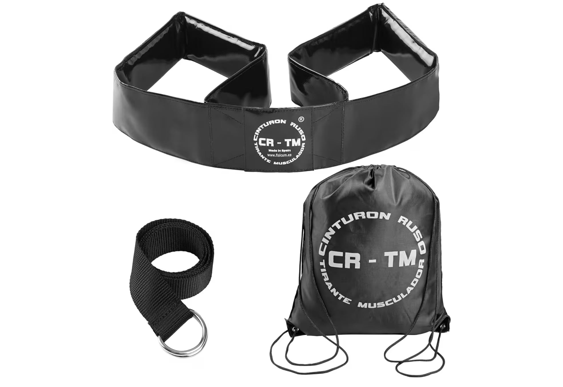 Cinturon Ruso CR-TM Tirante Musculador Professional (Negro)