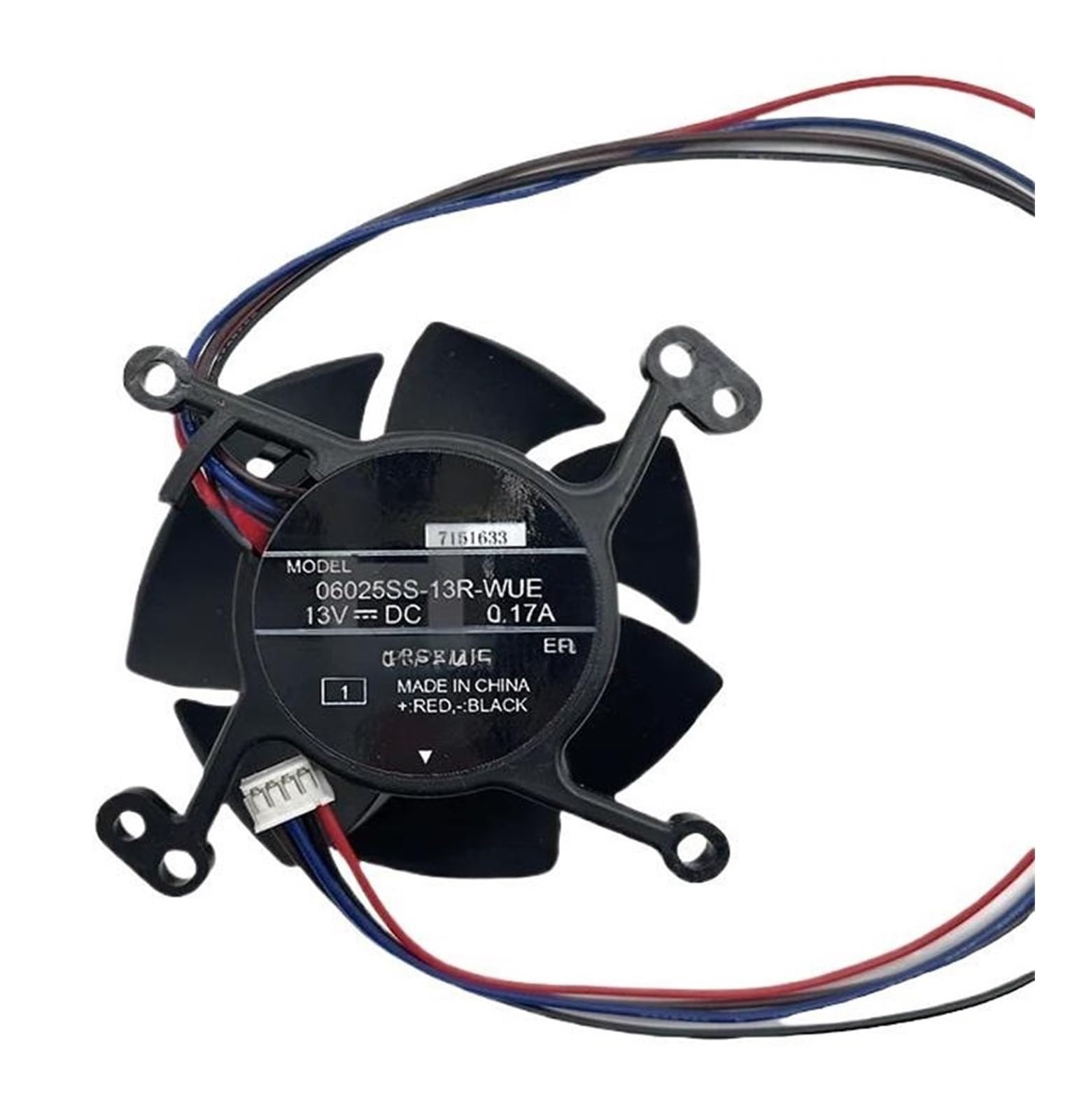 Cxdfrser One Color 06025Ss-13R-Wue 13V 0.17A Four-Wire Cooling Fan