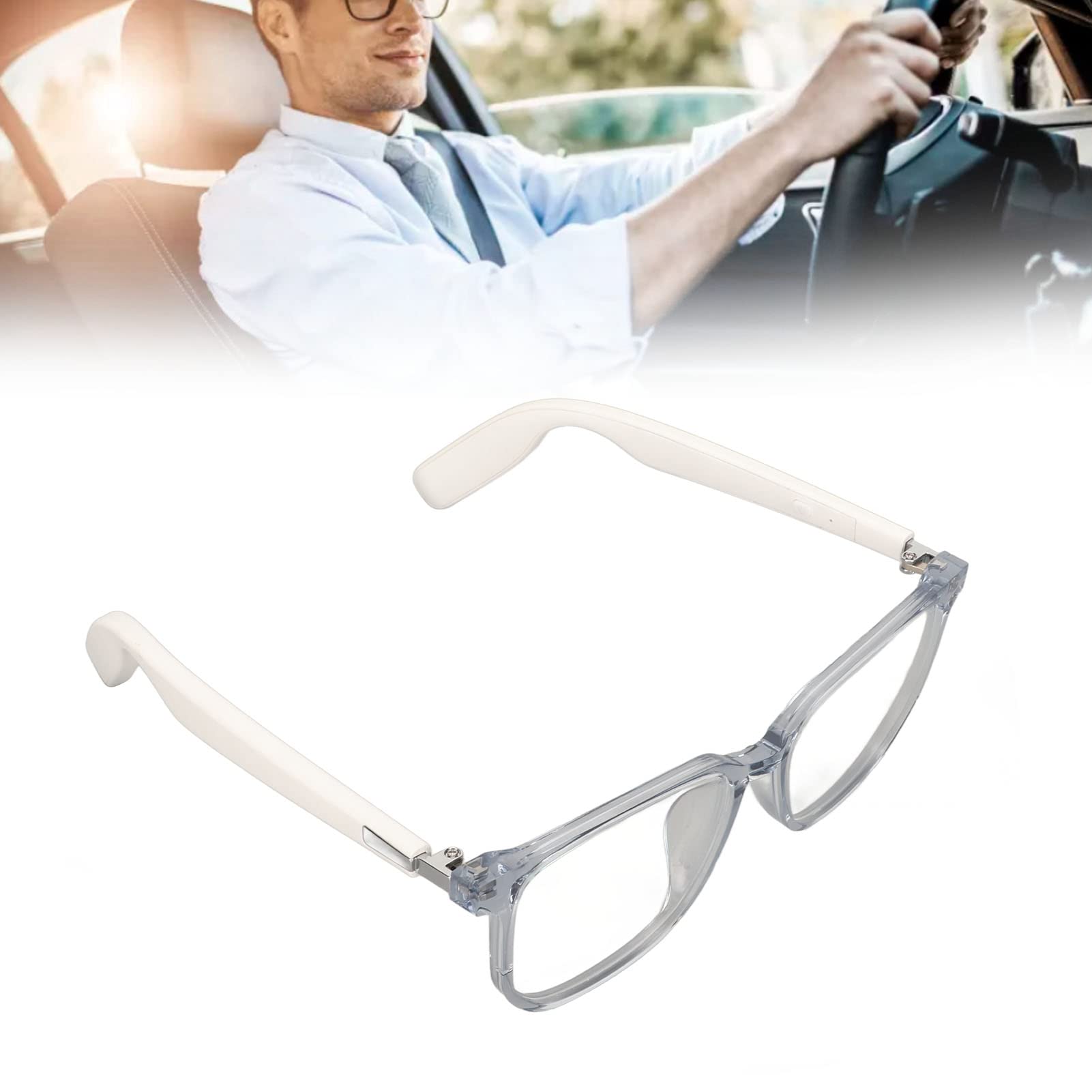Cuifati Lunettes Bluetooth 5.3, Contrôle Tactile, pour Sport