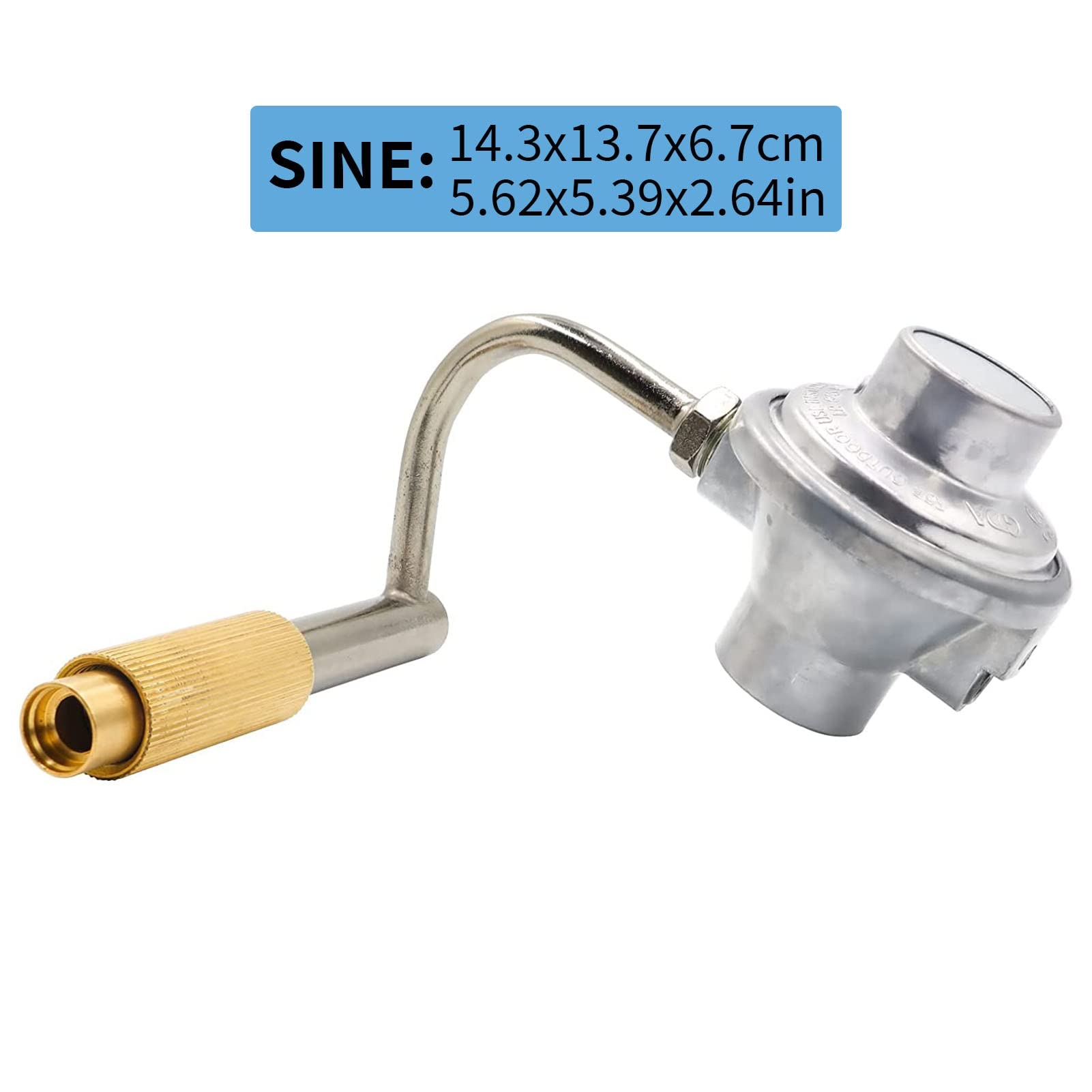 Manguera adaptadora de propano Kit de reemplazo de regulador y Manguera adaptadora de propano de Baja presión Compatible