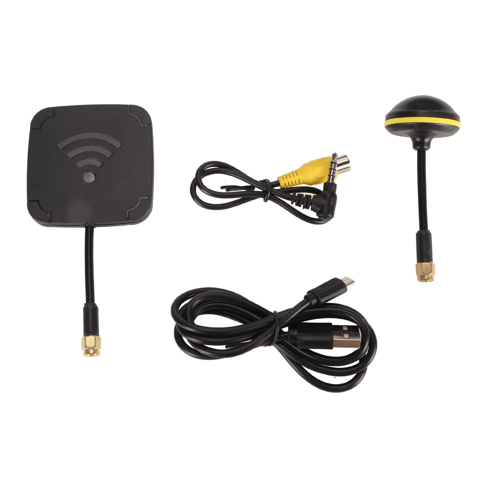 Occhiali Video FPV con Monitor LCD da 4,3 Pollici con DVR, Doppia Antenna 800x480 Occhiali per Aerei RC da 5,8 G Obiettivo Trasparente Al 92% Funzione di Ricerca Automatica