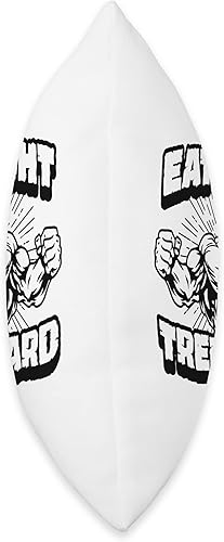 Miniatura 2 de Anabol Tren Bodybuilding Outfitters Eat-Right Tren - Almohada de esteroides anabólicos duros para levantamiento de pesas, 16 x 16, multicolor