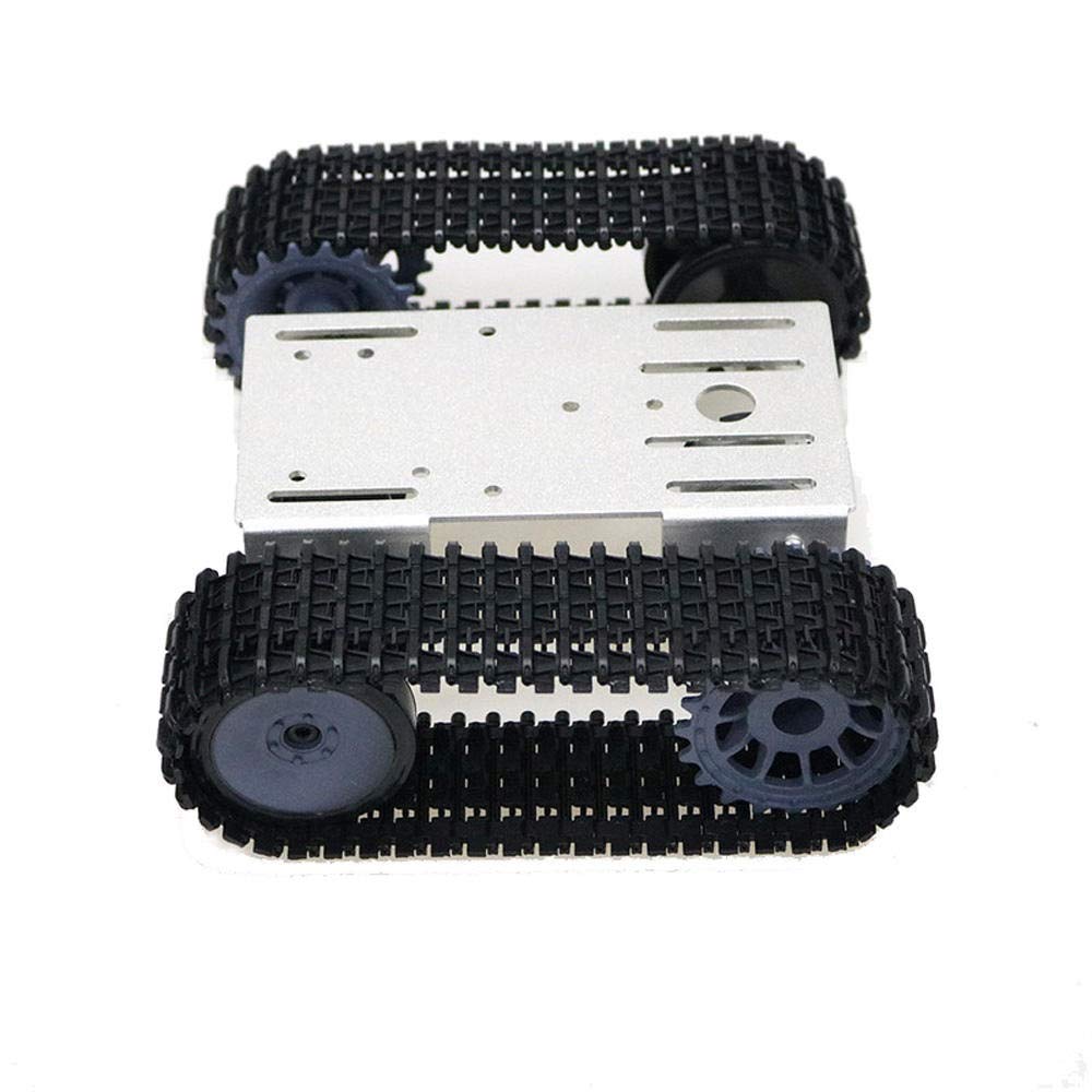 Kit tank DIY électronique argenté pour créer votre premier robot mobile autonome à la maison