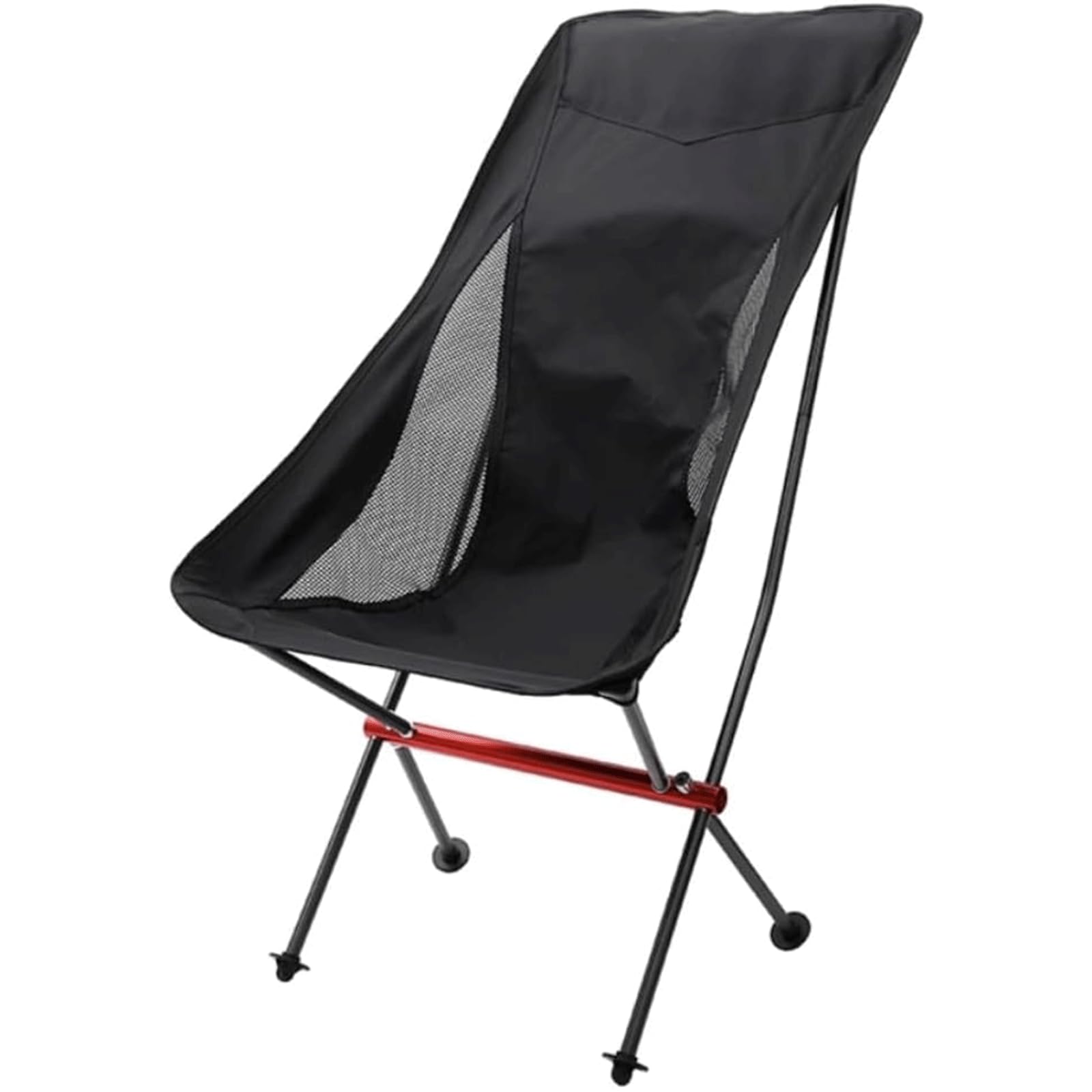 Gartenstuhl Klappstuhl mit Tragetasche, ultraleichter Campingstuhl mit Halterung aus Aluminiumlegierung, atmungsaktiver Strandkorb aus hochdichtem Mesh Angelstuhl