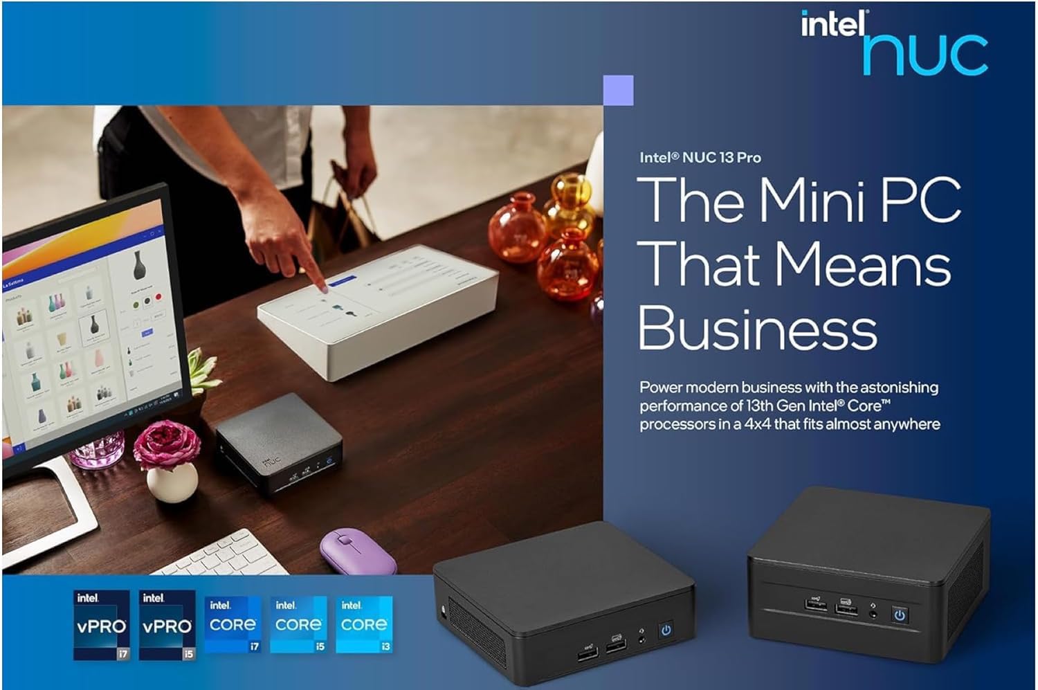 NUC 13 Pro Mini PC NUC13ANKi3 | Intel Core i3-1315U 6-Core up to 4.5