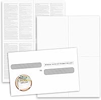 Vista 20 de Formato W-2 versión 4-Up Versión "Instructions on Back” (instrucciones en el respaldo), para impresora láser y chorro de tinta