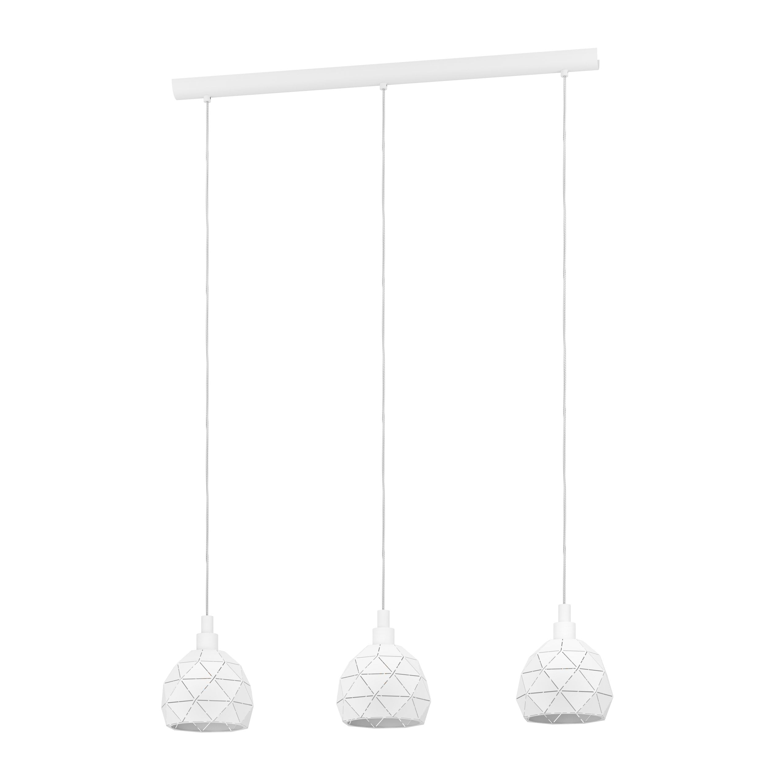 Eglo lampada a sospensione Roccaforte, lampada a sospensione a 3