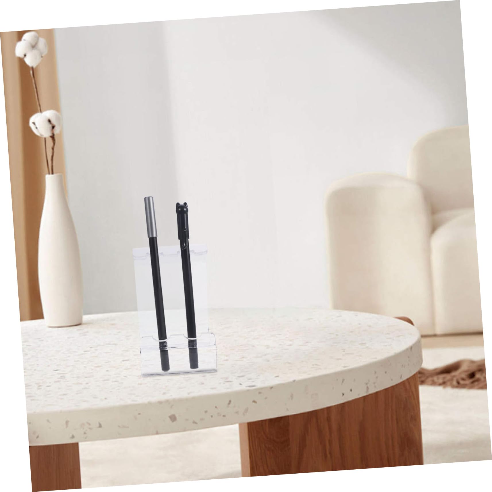 Porte-stylos En Acrylique 30 Emplacements - Présentoir Bureau Transparent 26x10x18cm - Organisateur Crayons