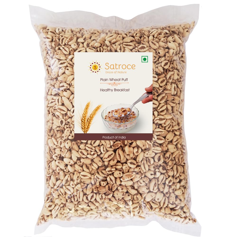 Satroce Plain Wheat Puff, Roasted Puffed Snacks for Healthy Breakfast - 250 gm (B0D95KQL8N) Amazon Price History, Amazon Price Tracker