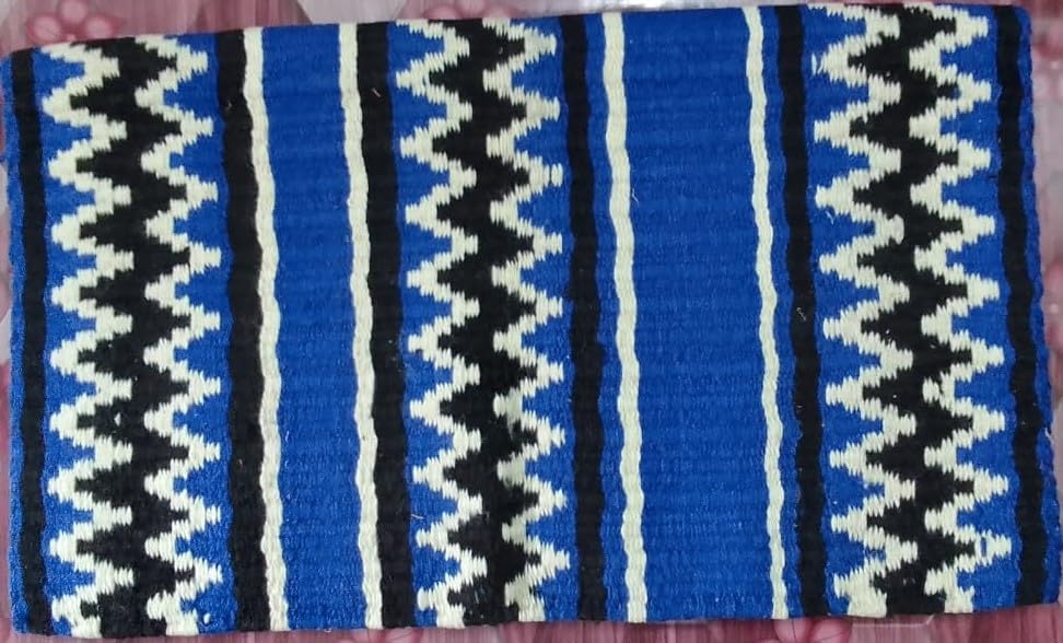 HUMAYL Saddlery Saddle Pad/Blanket for Horses Western Show Horse Saddle Blanket New Zealand Design Handmade Wool Saddle Blanket Top Wool Saddle Pad Regular Size : 34" L x 36" W x 1" inches PAD023