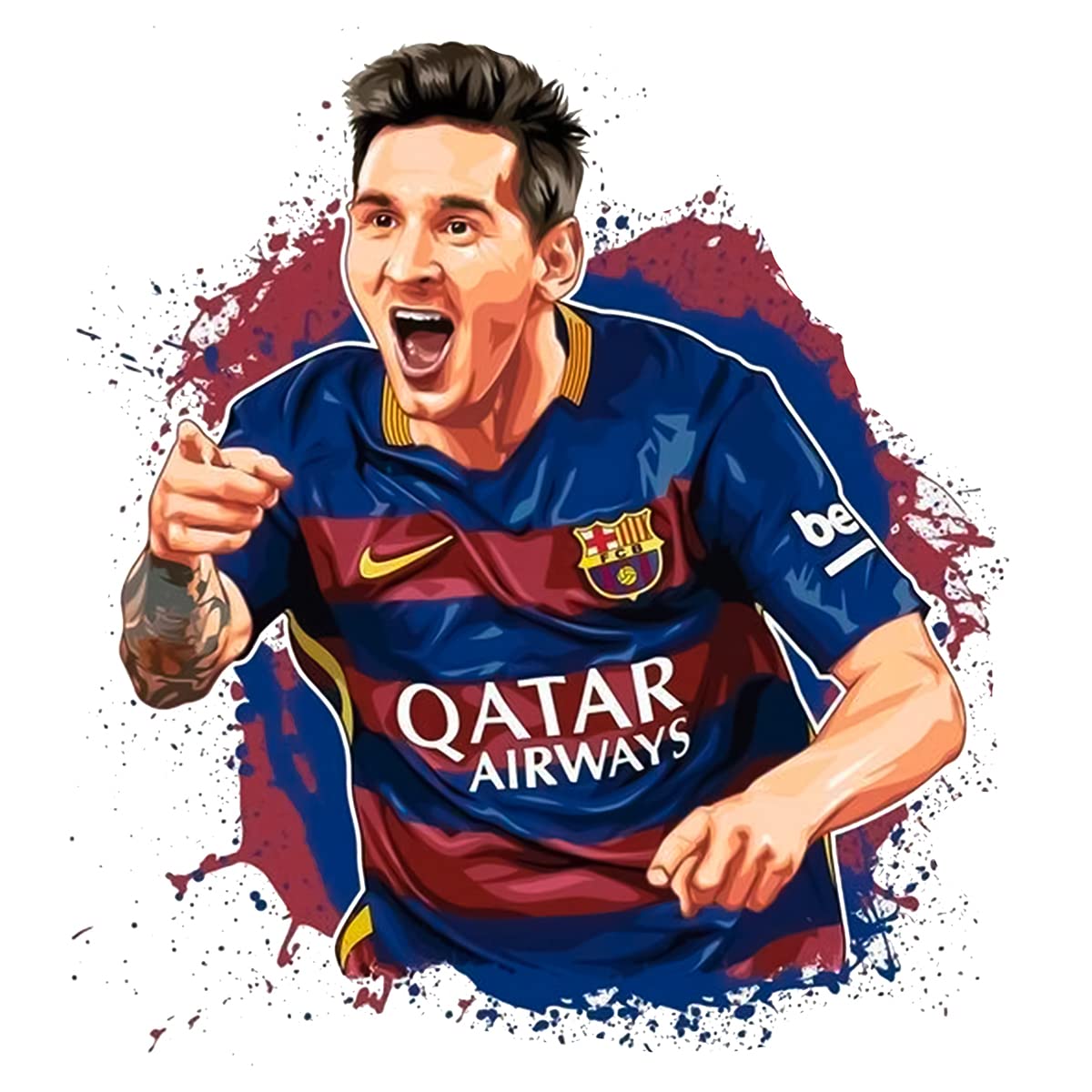 Messi Barcelona Match Wall Sticker - Messi Barcelona Wall Poster - Messi Art Wall Poster Sticker - Messi Football Wall Poster Sticker - 300GSM - Glossy - Strong Adhesive - starxdecals (B0BPQCHX2R) Amazon Price History, Amazon Price Tracker