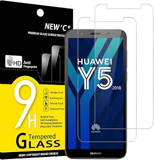 NEW'C Schutzfolie für Huawei Y5 2018, Honor 7S für Panzerglas