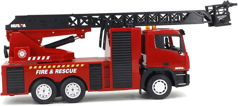 Fire Truck Fire Series Construction Vehicle Emergency Vehicle Electric Radio Control Toy with Ladder LED Light Construction Car Working Car LED Refractor Ladder Car Childrens Day Birthday Indoor Play Boy Birthday Present Kids Gift Christmas